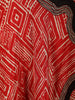Vibrant Red Geometric Printed Design Crepe Silk Anarkali Salwar Suit with Matching Dupatta