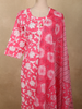 Vibrant Rose Pink Floral Printed Design Cotton Straight Cut Salwar Suit with Dupatta