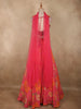 Vinbrant Rose Pink Floral Sequins and Beads Embroidered Design Sequins Bridesmaid Lehenga with Dupatta