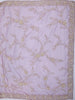 Vintage Mauve Purple Floral Vine Sequins and  Beads Embroidered Design Net Party Wear Saree with Designer Border