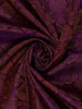 Violet Floral Checks Woven Pure Kanchipuram Silk Saree