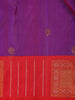 Violet Floral Butta Woven Pure Kanchipuram Silk Saree