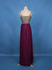 Violet Floral Embroidered Satin Skirt Top