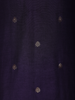 Violet Floral Embroidered Silk Straight Suit with Silver Butta Dupatta