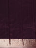 Violet Floral Woven Design Pure Kanchipuram Silk Saree with Contrast Border