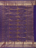 Violet Paisley Butta Design Kanchipuram Silk Saree