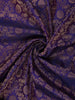 Violet Paisley Butta Design Kanchipuram Silk Saree