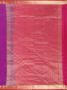 Violet Paisley Woven Kanchipuram Silk Saree with Zari Border