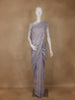 Violet Sequins Designed Net Saree