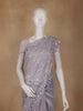 Violet Sequins Designed Net Saree