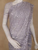 Violet Sequins Designed Net Saree