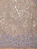Violet Sequins Designed Net Saree