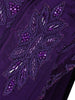 Violet Sequins Embellished Design Georgette Ready To Wear Saree with Designer Blouse