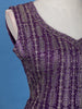 Violet Floral Embroidered Georgette Palazzo Suit - Diadem