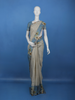 Warm Beige Floral Design Tussar Silk Saree - Diadem