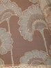 Warm Beige Floral Thread and Sequins Embroidered Design Chiffon Party Wear Saree with Lace Border