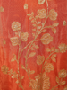 Warm Burnt Coral Orange Floral Zari Embroidered Design Crepe Silk Salwar Suit with Dupatta