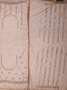 Warm Chocolate Brown Vertical Striped Sequins and  Beads Embroidered Design Net Party Wear Saree with Scalloped Border