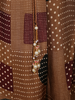 Warm Coffee Brown Geometric Printed Design Crepe Palazzo Suit with Dupatta