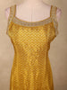 Warm Mustard Gold Butta Zari Woven Design Banarasi Silk Palazzo Suit with Dupatta