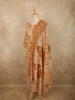 Warm Mustard Yellow Abstract Printed Design Cotton Straight Cut Salwar Suit with Dupatta