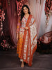 Warm Mustard Yellow Floral Printed Design Cotton Anarakai Salwar Suit
