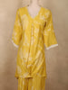 Warm Mustard Yellow Floral Printed Design Cotton Co-ord Set
