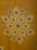 Warm Mustard Yellow Floral Printed Design Cotton Salwar Suit with Dupatta