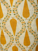 Warm Mustard Yellow Leaf Printed Design Cotton Straight Cut Salwar Suit with Dupatta