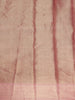 Warm Rose Copper Geometric Zari Woven Design Tissue Designer Saree with Sequins Border