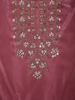 Warm Rosewood Pink Floral Sequins and Beads Embroidered Design Organza Salwar Suit