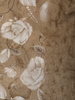 Warm Taupe Brown Floral Woven Design Cotton Blend Saree