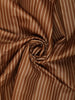 Mustard Yellow Striped Design Tussar Saree with Cow Motif Border