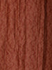 Rust Orange Striped Design Tussar Saree with Cow Motif Border