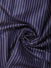 Royal Blue Striped Design Tussar Saree with Cow Motif Border