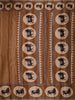 Mustard Yellow Striped Design Tussar Saree with Cow Motif Border