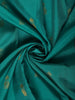Peacock Blue Butta Zari Woven Design Pure Kanchipuram Silk Saree with Contrast Varisai Pattu Border
