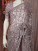 Light Lavender Heavy Sequins Embroidered Design Net Party Wear Saree with Designer Border