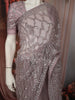 Light Lavender Heavy Sequins Embroidered Design Net Party Wear Saree with Designer Border