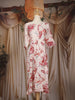 White Abstract Floral Printed Design Cotton Kurti