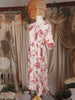 White Abstract Floral Printed Design Cotton Kurti