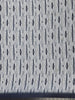 White Abstract Printed Semi Tussar Saree With Contrast Border