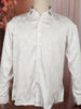 White Abstract Woven Design Pure Cotton Fancy Wear Full Sleeve Men Shirt