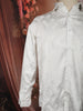 White Abstract Woven Design Pure Cotton Fancy Wear Full Sleeve Men Shirt