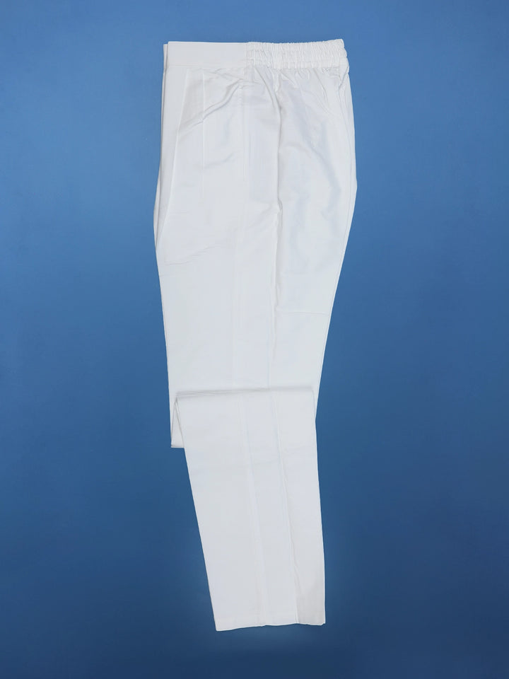 White Beaded Embroidery Satin Men's Suit - Diadem