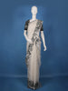 White Embroidered Design Organza Saree