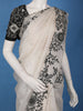 White Embroidered Design Organza Saree