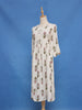 White Floral Design Cotton Kurti