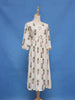 White Floral Design Cotton Kurti
