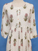 White Floral Design Cotton Kurti